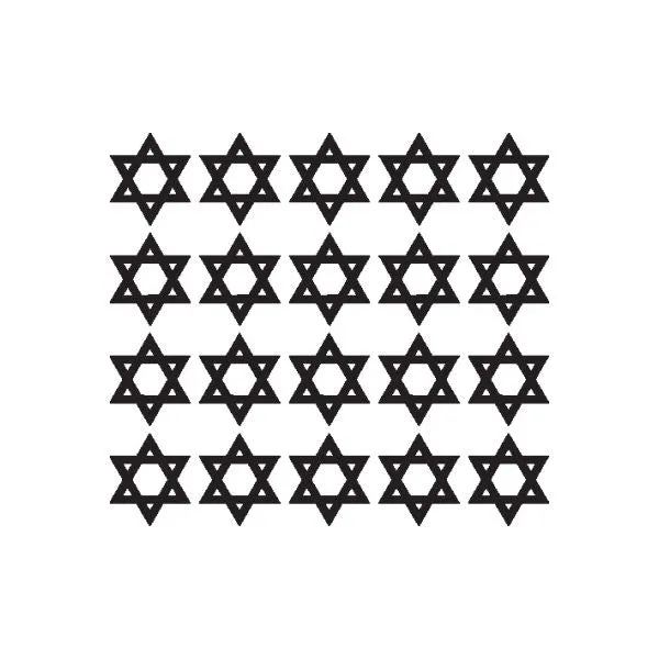 Jewish DC006 Fingernail Art Sticker - Vinyl Finger Nail Decals