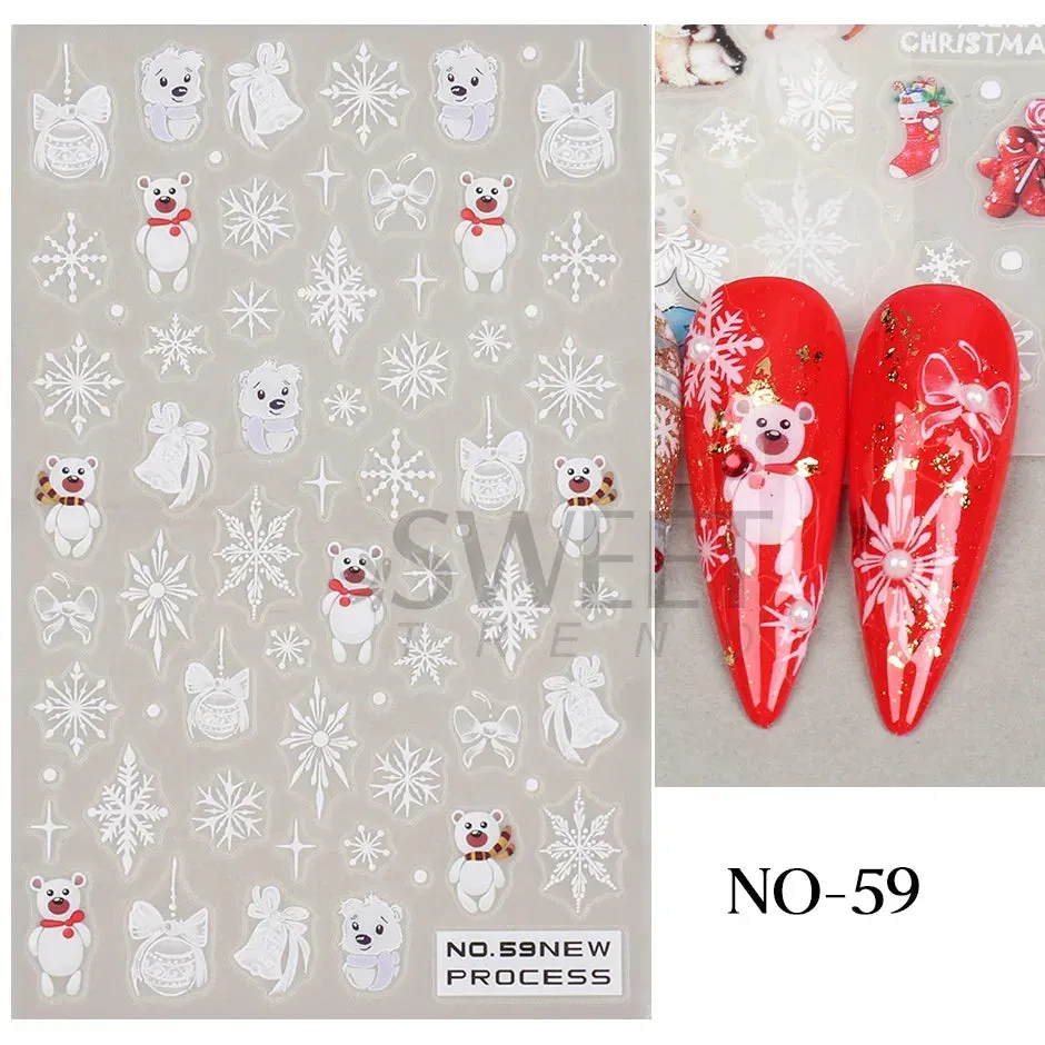Joskaa 3D Halloween Ghost Skull Nail Art Stickers Cute Pumpkin Spider Web Design Adhesive Cartoon Nail Decals Sliders Decor Manicure