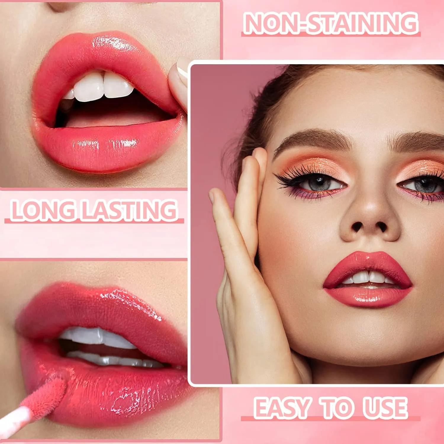 Korean Multi-Use Lip & Cheek Tint Set - 6 Vibrant, Moisturizing, Long-Lasting Colors