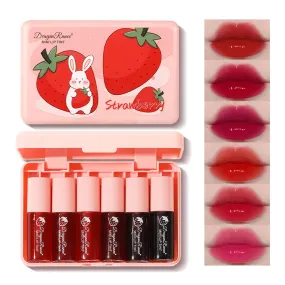 Korean Multi-Use Lip & Cheek Tint Set - 6 Vibrant, Moisturizing, Long-Lasting Colors