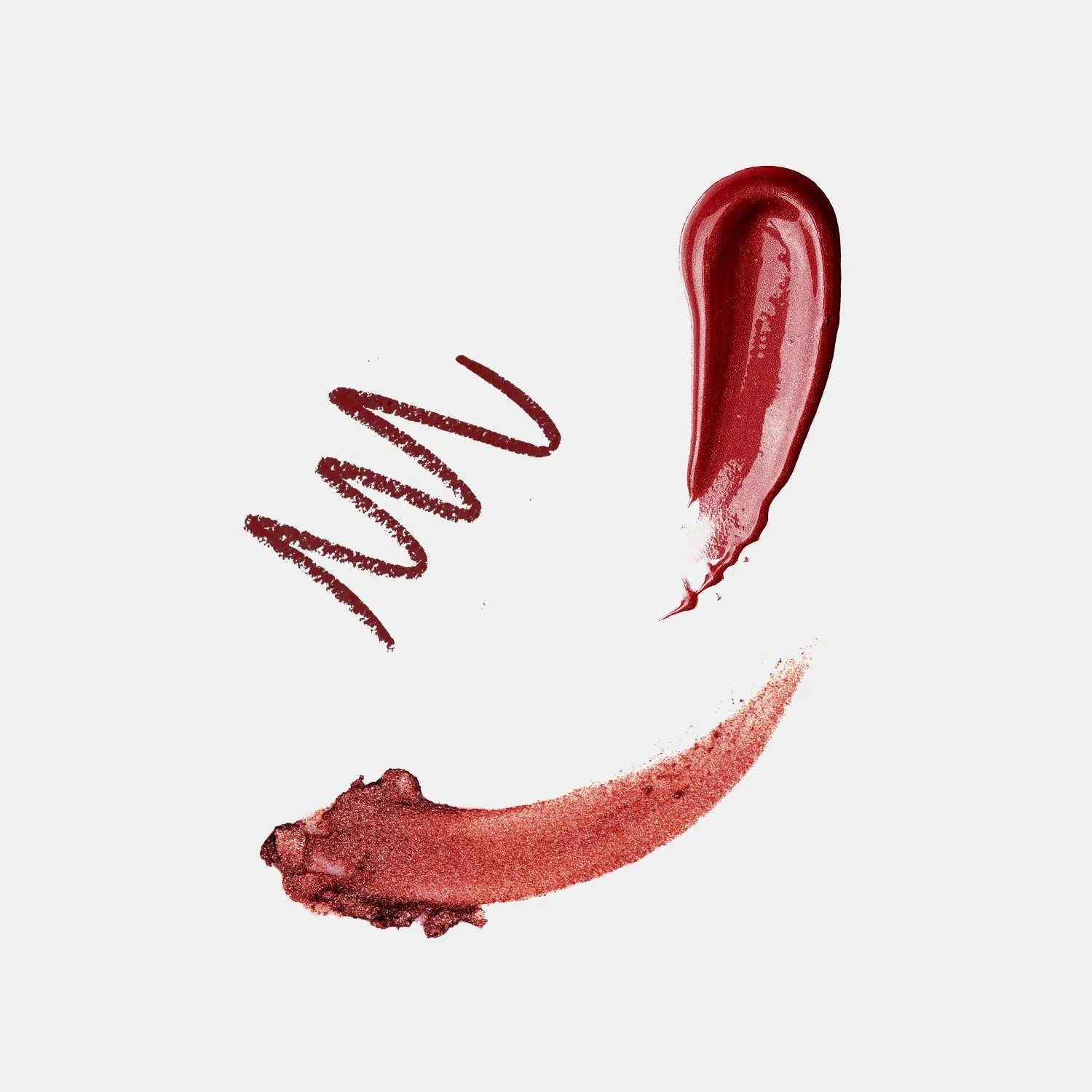 Midnight Twinkle - 3Pcs Lip Kit, Lip Gloss, Lipstick & Lipliner Kit - Shimmer Maroon