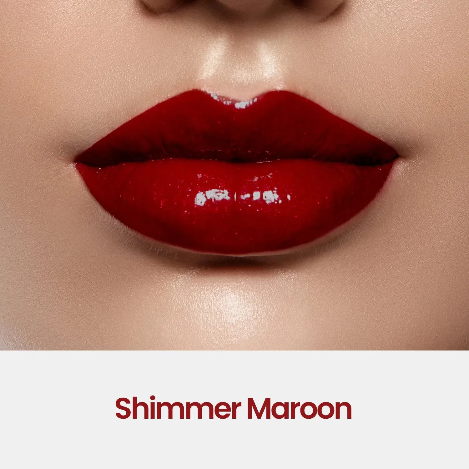 Midnight Twinkle - 3Pcs Lip Kit, Lip Gloss, Lipstick & Lipliner Kit - Shimmer Maroon