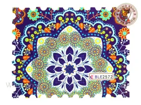 Moroccan Pattern Water Slide Nail Art Decals - 1pc (BLE2572)