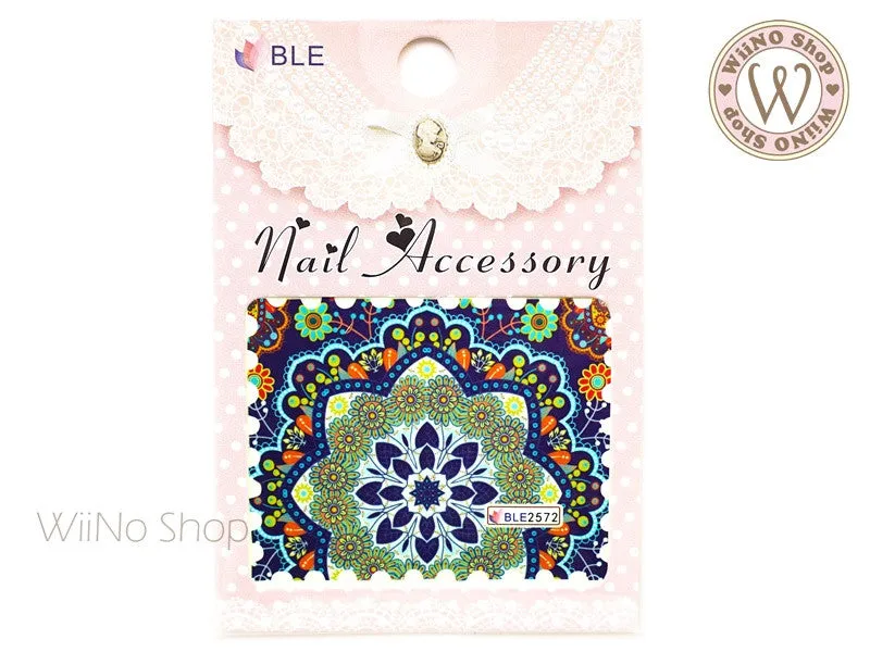 Moroccan Pattern Water Slide Nail Art Decals - 1pc (BLE2572)