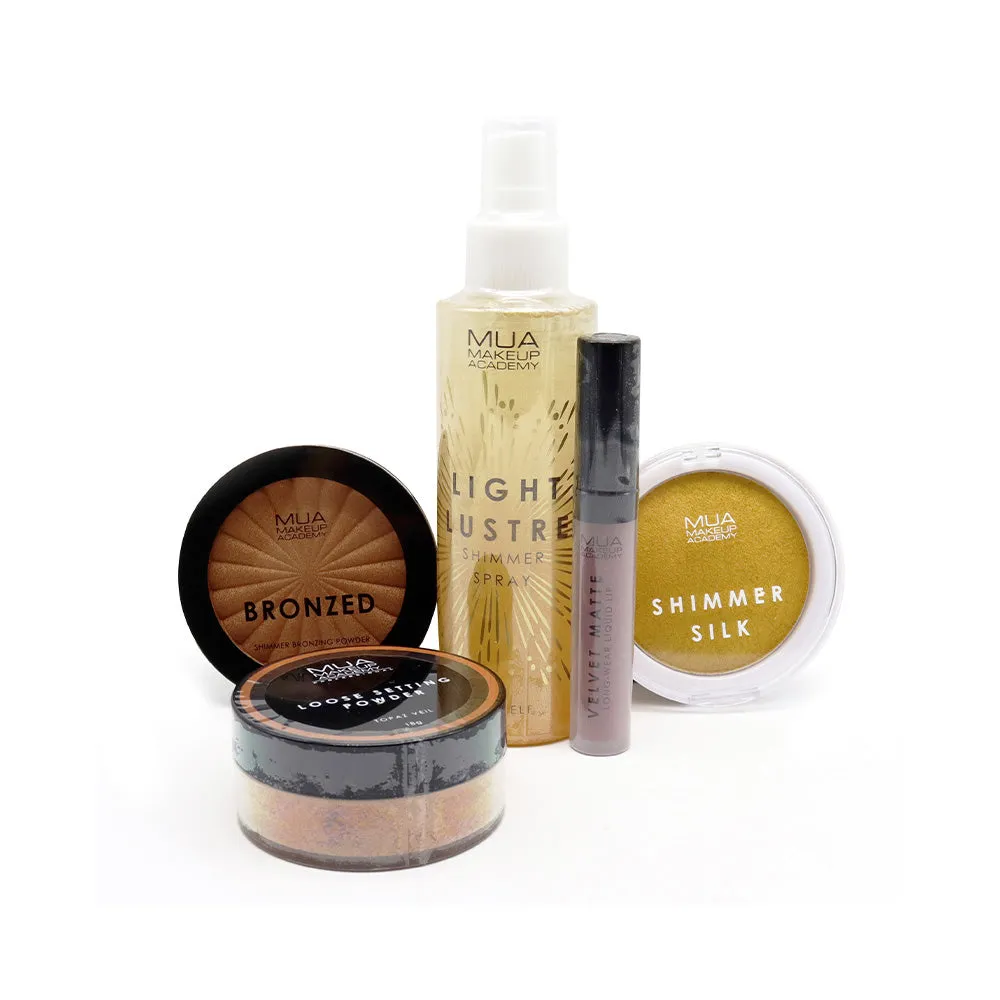 MUA Golden Glow Makeup Gift Set