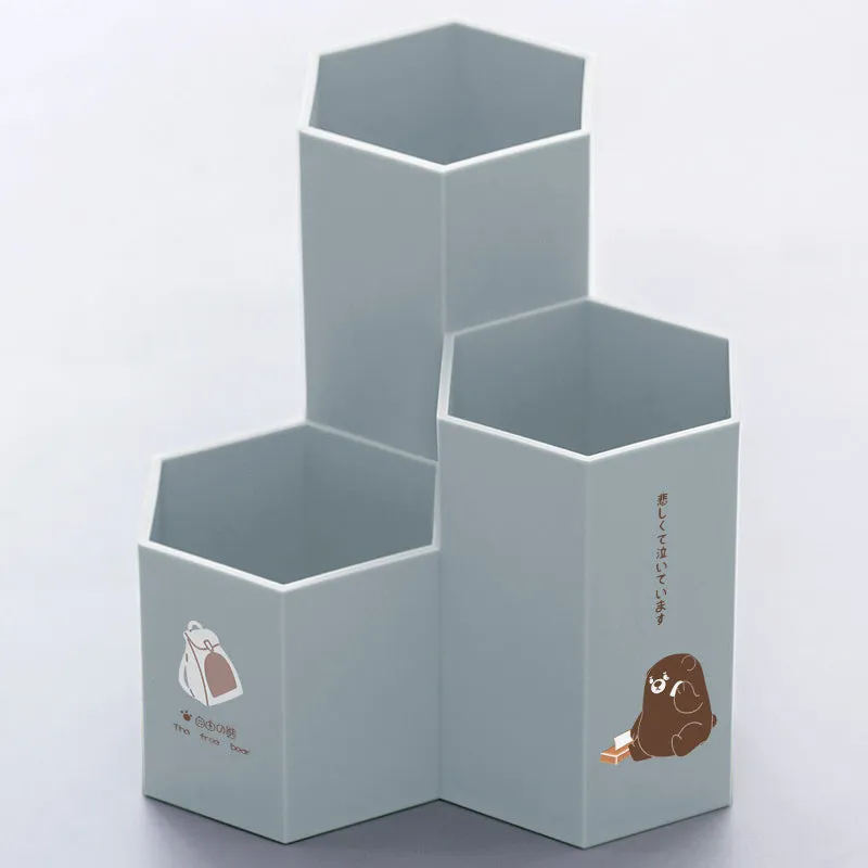 Multifunctional makeup brush pen bucket