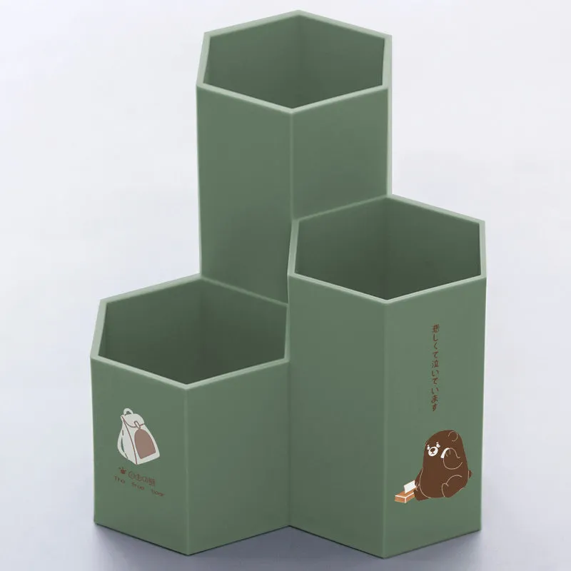 Multifunctional makeup brush pen bucket