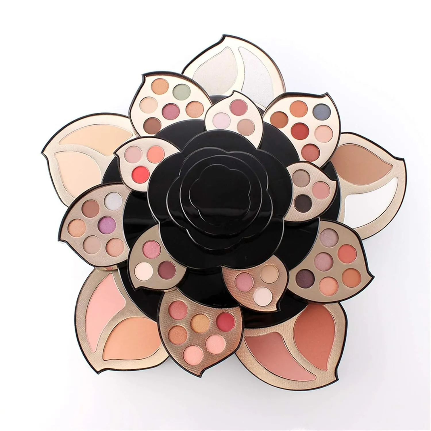 Multifunctional Makeup Full Set -  Beauty Cosmetic Essential Starter Bundle Include 45 Eyeshadow Palette, 4 Blush, CC Cream, 2 Bronzing Powder, Highlighter, Face Powder