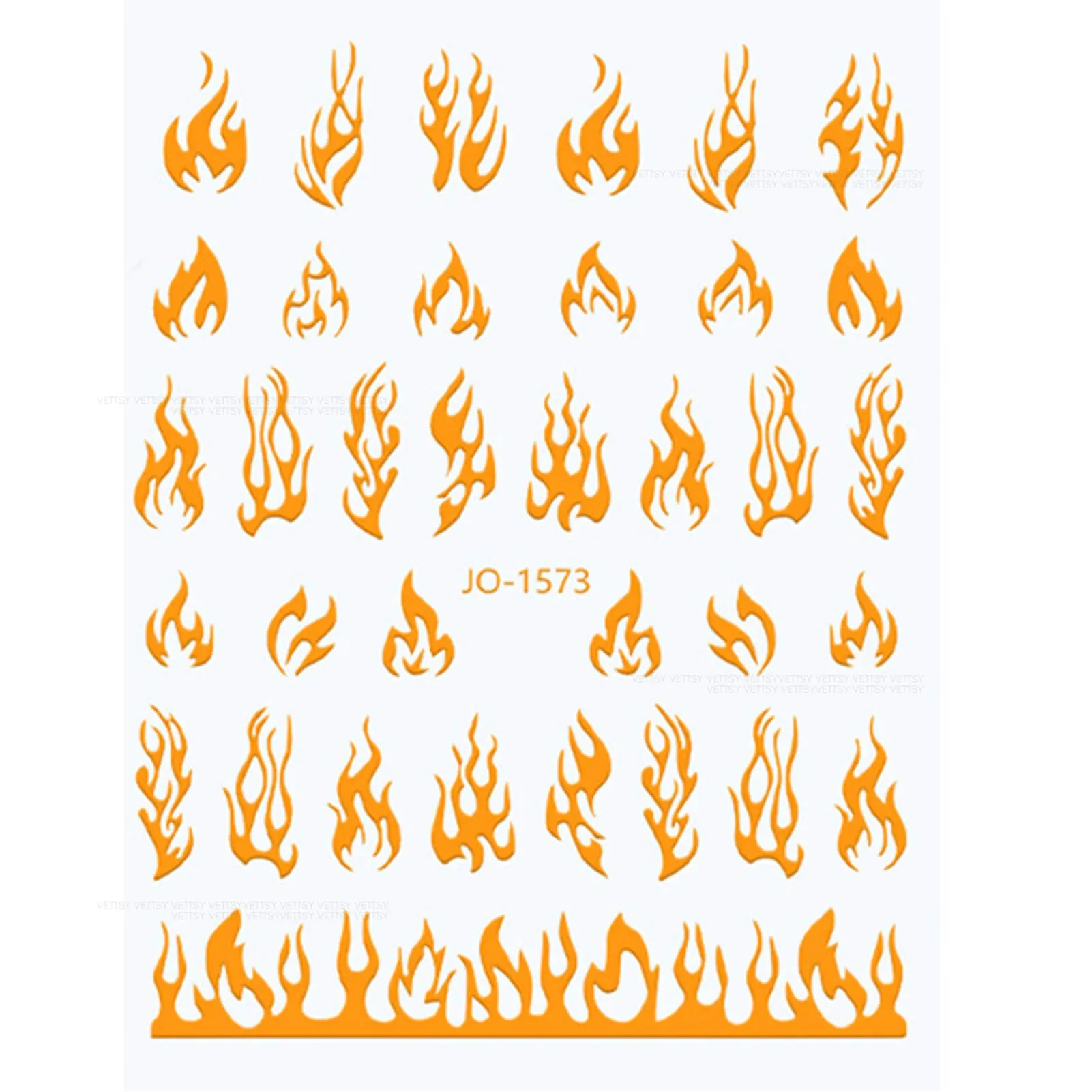 Nail Stickers-Bonfire