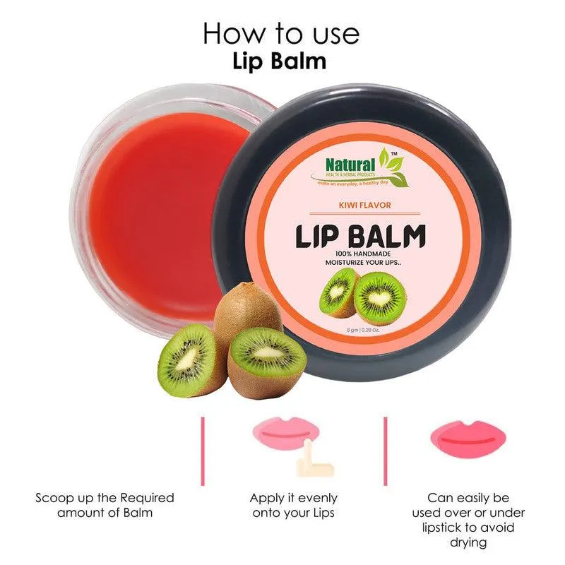 Natural Health and Herbal products Orange Tinted Splash Kiwi Lip Balm: Hydrate and Beautify Your Bright Lips 12 Hrs Miniaturization, Long Lasting, Romantic, Kissable, Smooth Enriched, Lip Care- 8g