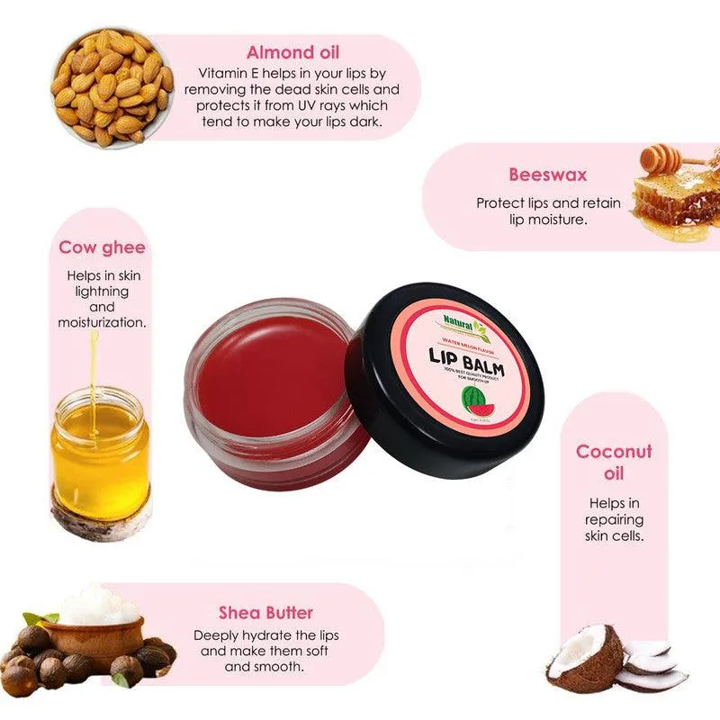 Natural Health and Herbal products Revitalize with Water-Melon Flavour: Red Tinted Lip Balm for Gorgeous Lips 12 Hrs Miniaturization, Long Lasting, Romantic, Kissable, Smooth Enriched, Lip Care- 8g