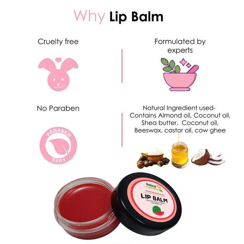 Natural Health and Herbal products Revitalize with Water-Melon Flavour: Red Tinted Lip Balm for Gorgeous Lips 12 Hrs Miniaturization, Long Lasting, Romantic, Kissable, Smooth Enriched, Lip Care- 8g