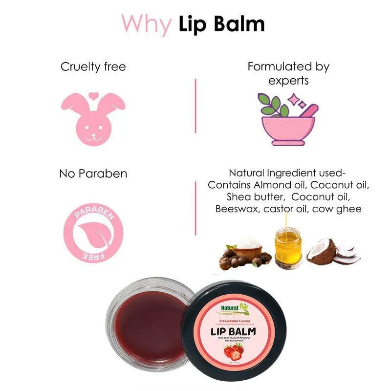 Natural Health and Herbal products Strawberry-Kissed Maroon Tinted Lip Balm Fruity Flavor with a Pop Color Moisture 12 Hrs Miniaturization, Long Lasting, Romantic, Kissable, Smooth Enriched, Care- 8g