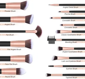 New in package! BESTOPE Makeup Brushes 16 PCs Complete Makeup Brush Set!