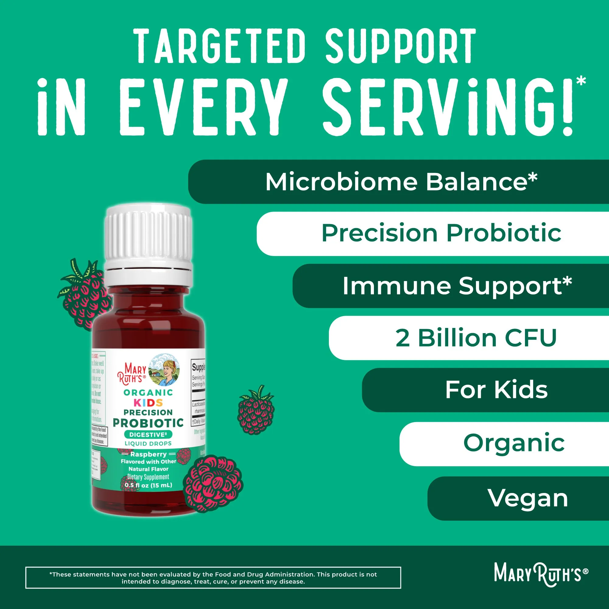 Organic Kids Precision Probiotic Digestive Liquid Drops