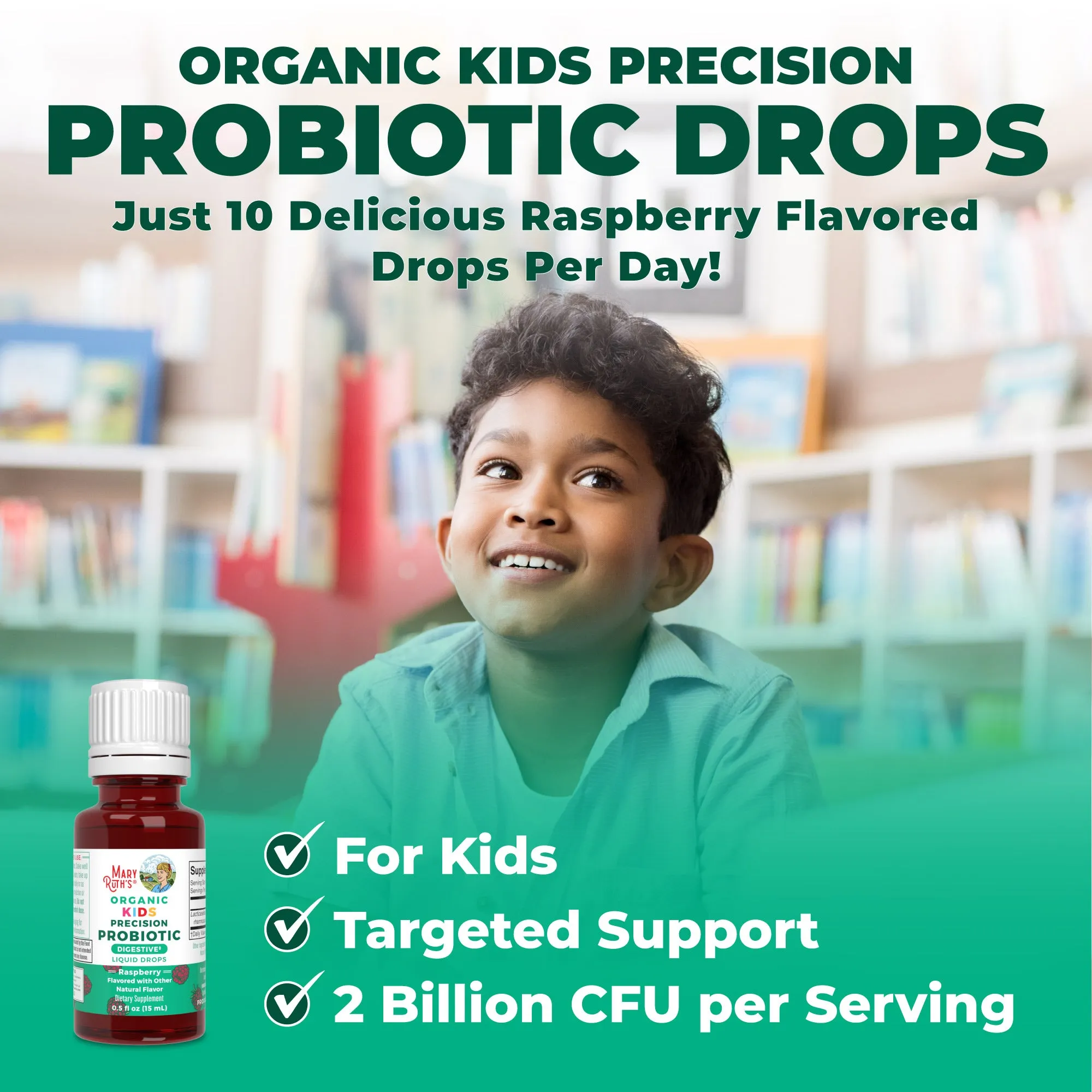 Organic Kids Precision Probiotic Digestive Liquid Drops