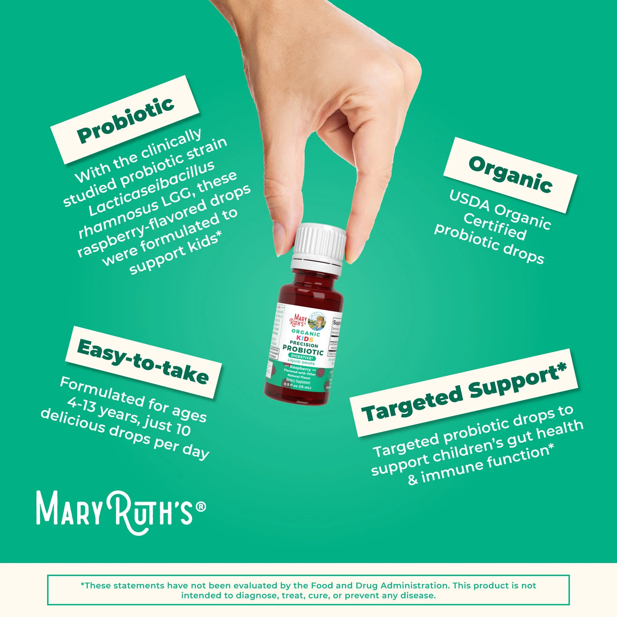 Organic Kids Precision Probiotic Digestive Liquid Drops