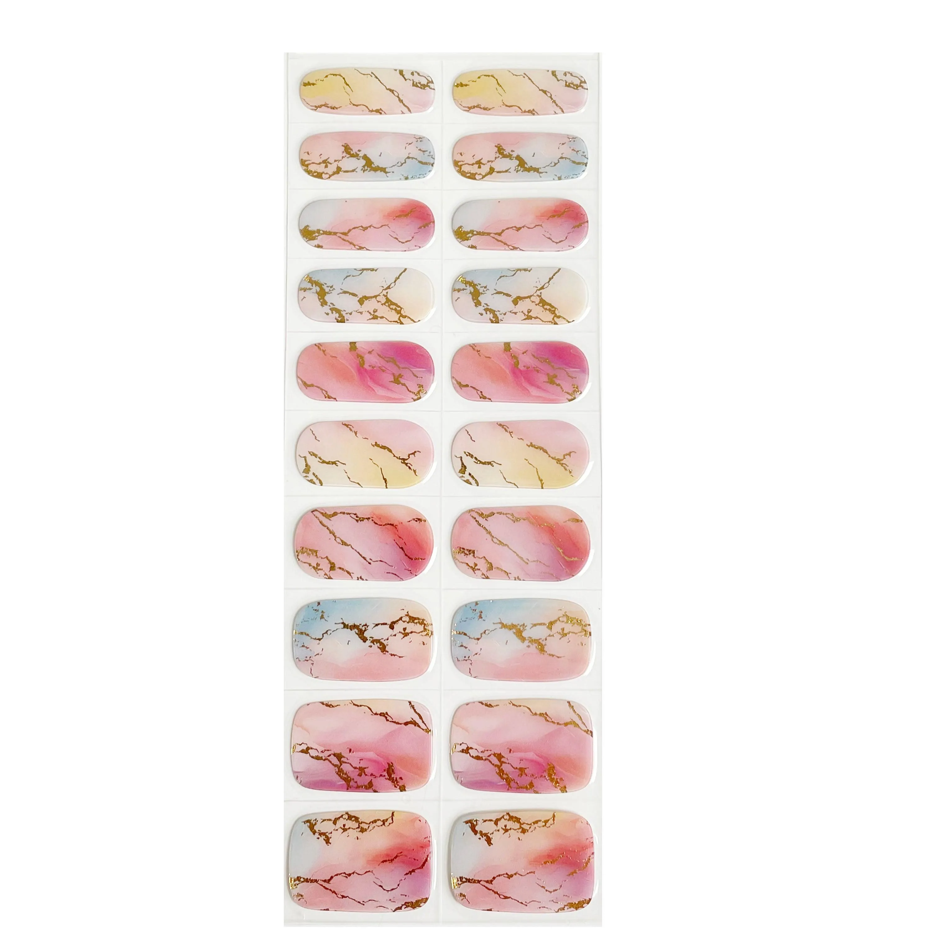 PREORDER 7/2 DISPATCH Calacatta | Super Jellies DIY Hard Semi Cured Gel Nail Wraps