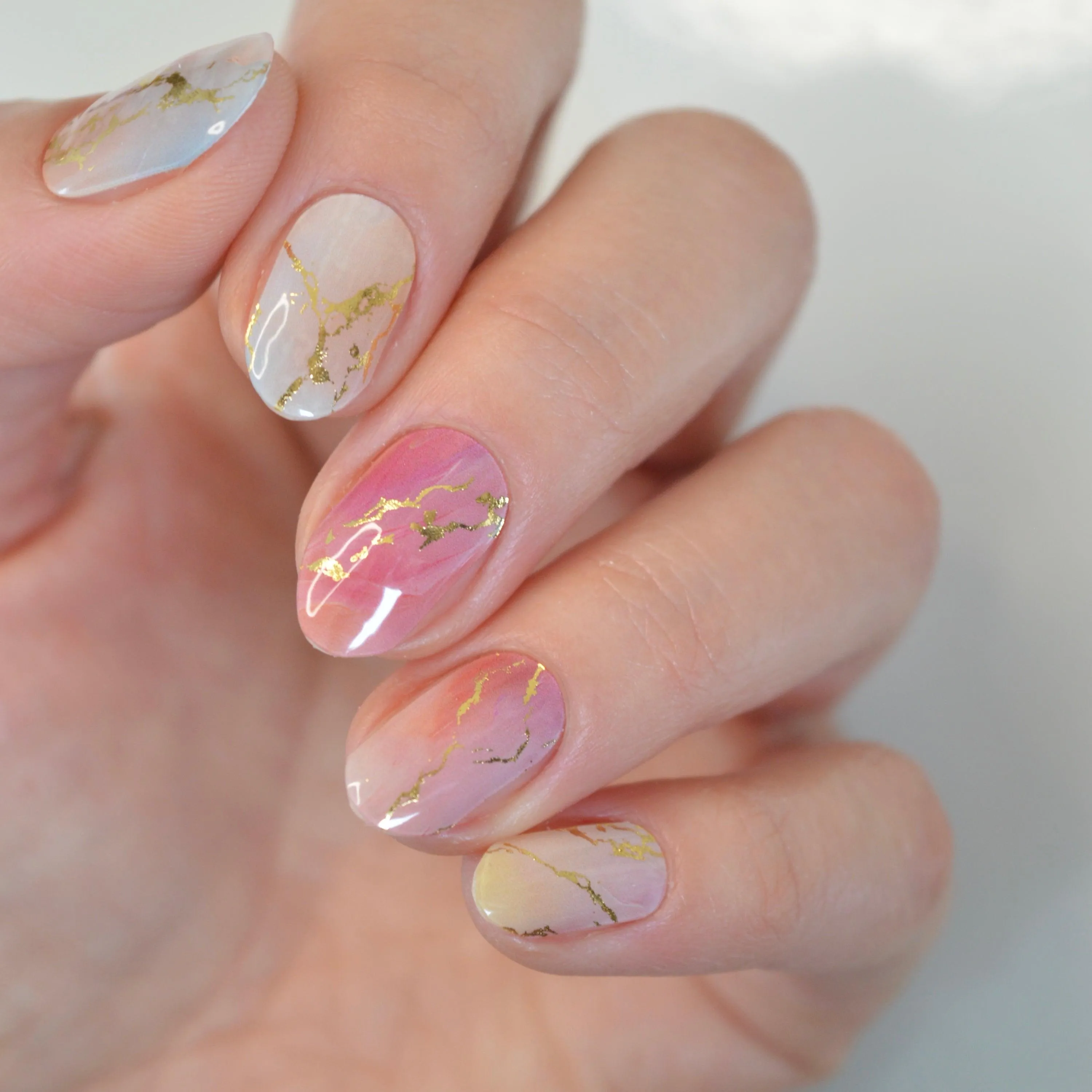 PREORDER 7/2 DISPATCH Calacatta | Super Jellies DIY Hard Semi Cured Gel Nail Wraps