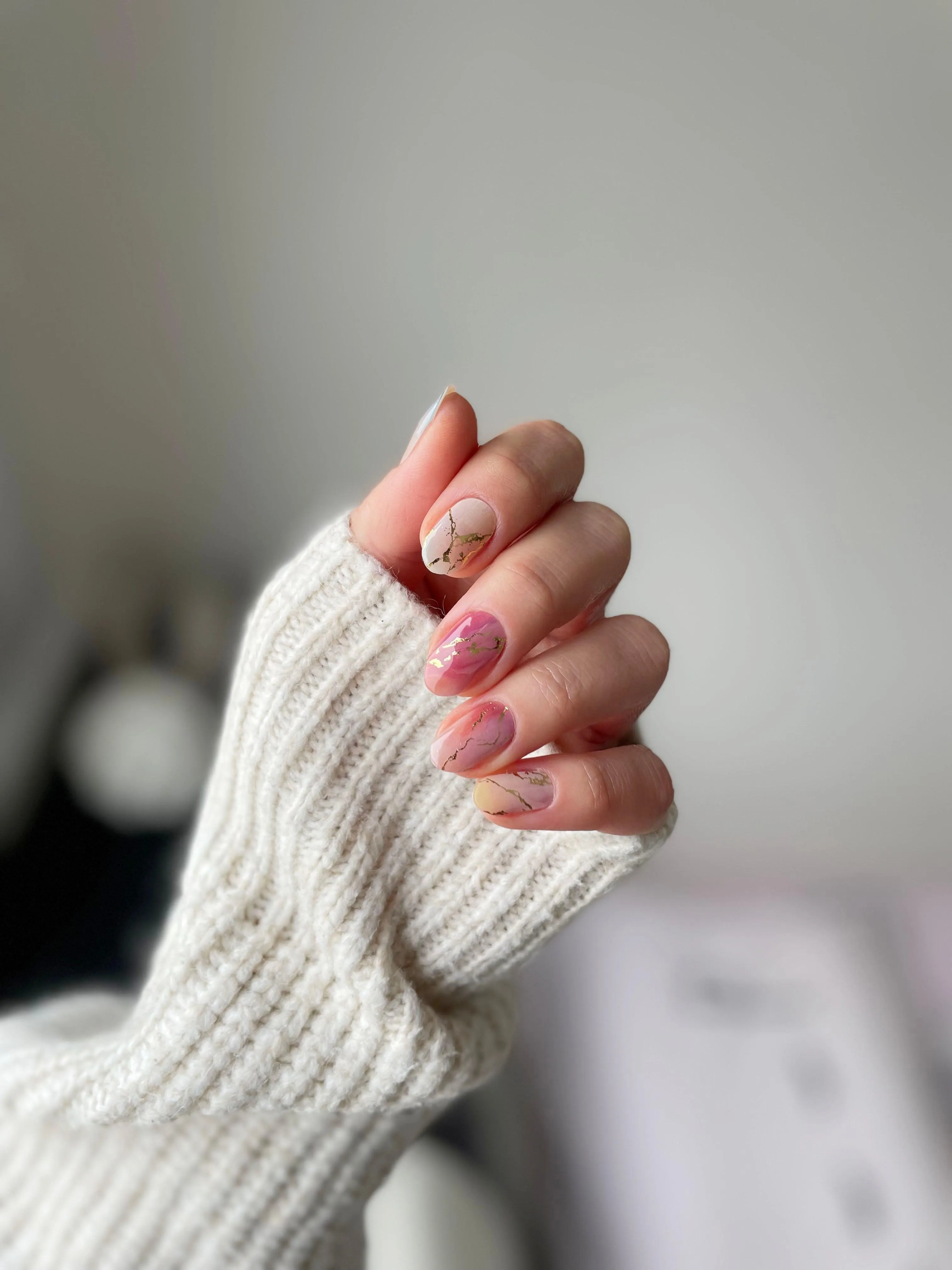 PREORDER 7/2 DISPATCH Calacatta | Super Jellies DIY Hard Semi Cured Gel Nail Wraps