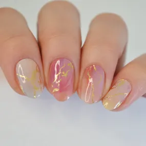 PREORDER 7/2 DISPATCH Calacatta | Super Jellies DIY Hard Semi Cured Gel Nail Wraps