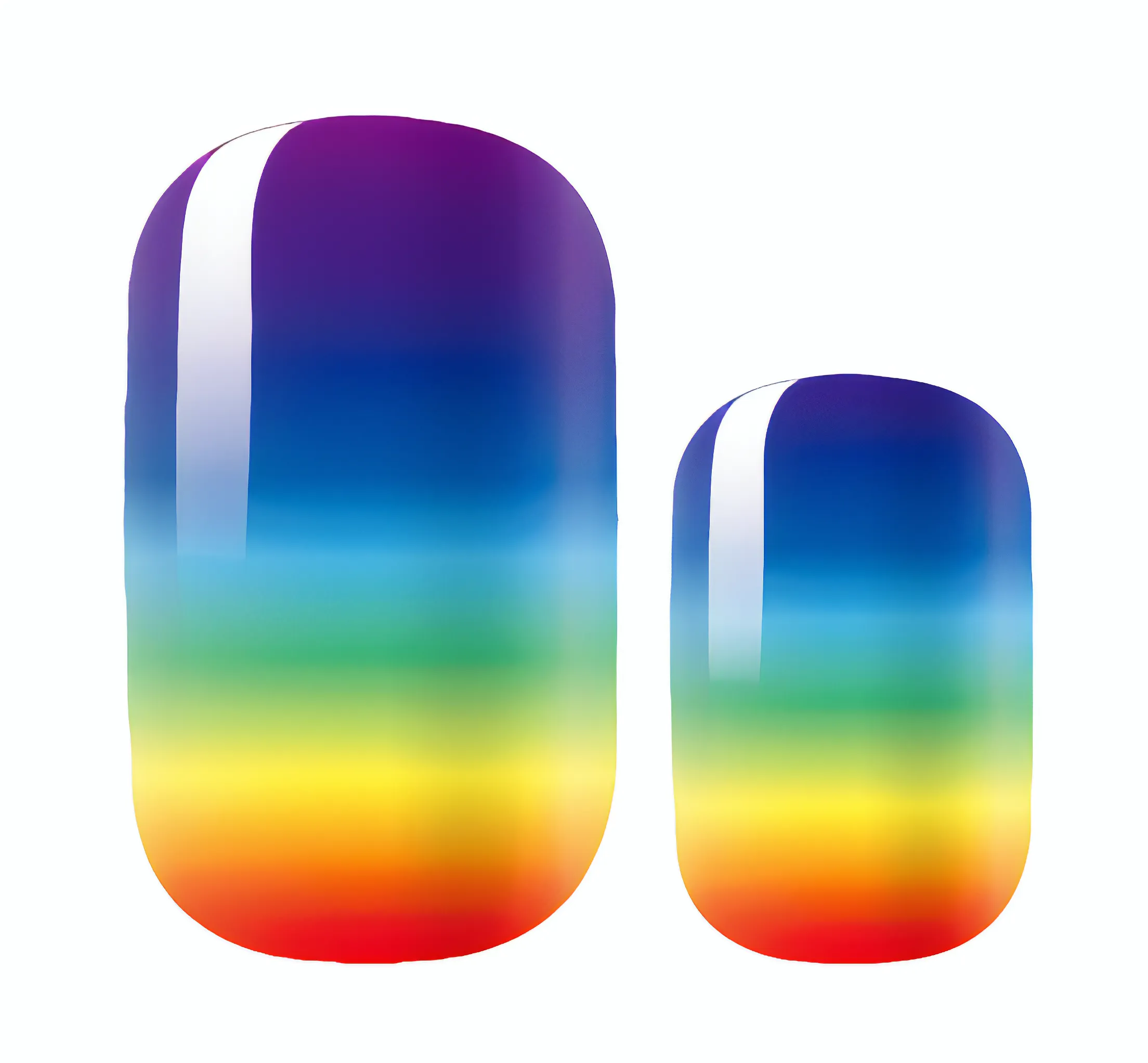 Rainbow Ombre Gradient Sparkly Glitter