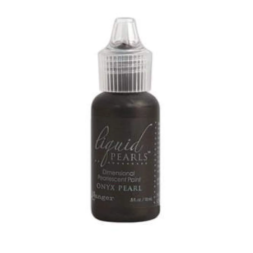 Ranger Liquid Pearls Paint - .5oz Bottle - Onyx Pearl