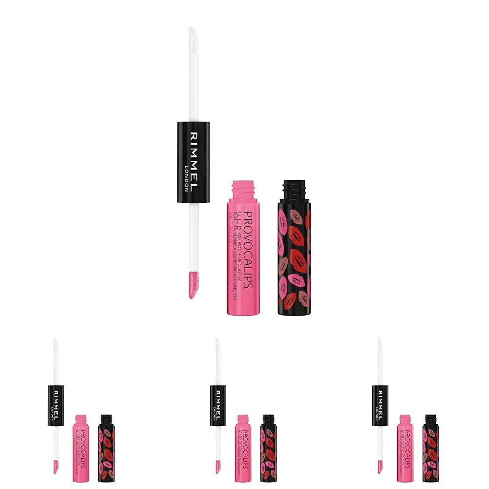 Rimmel London Provocalips 16HR Long-Wear Kiss-Proof Liquid Lipstick - 005 Just Teasing, .14 Fl.Oz.