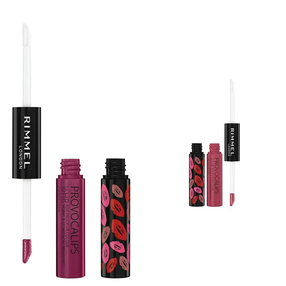 Rimmel London Provocalips 16HR Long-Wear Kiss-Proof Liquid Lipstick - 005 Just Teasing, .14 Fl.Oz.