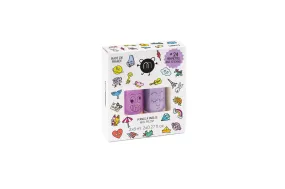 Set: 2 nail polishes   1 nail sticker: Wow