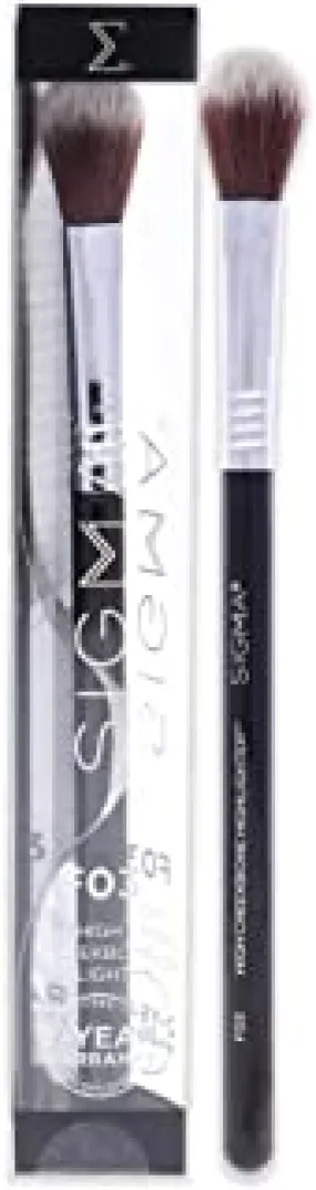Sigma Beauty Professional F03 High Cheekbone Highlighter and Contouring Synthetic Face Makeup Brush with Sigmax fibers for Buffing and Highlighting Nose, Chin and Cheekbones