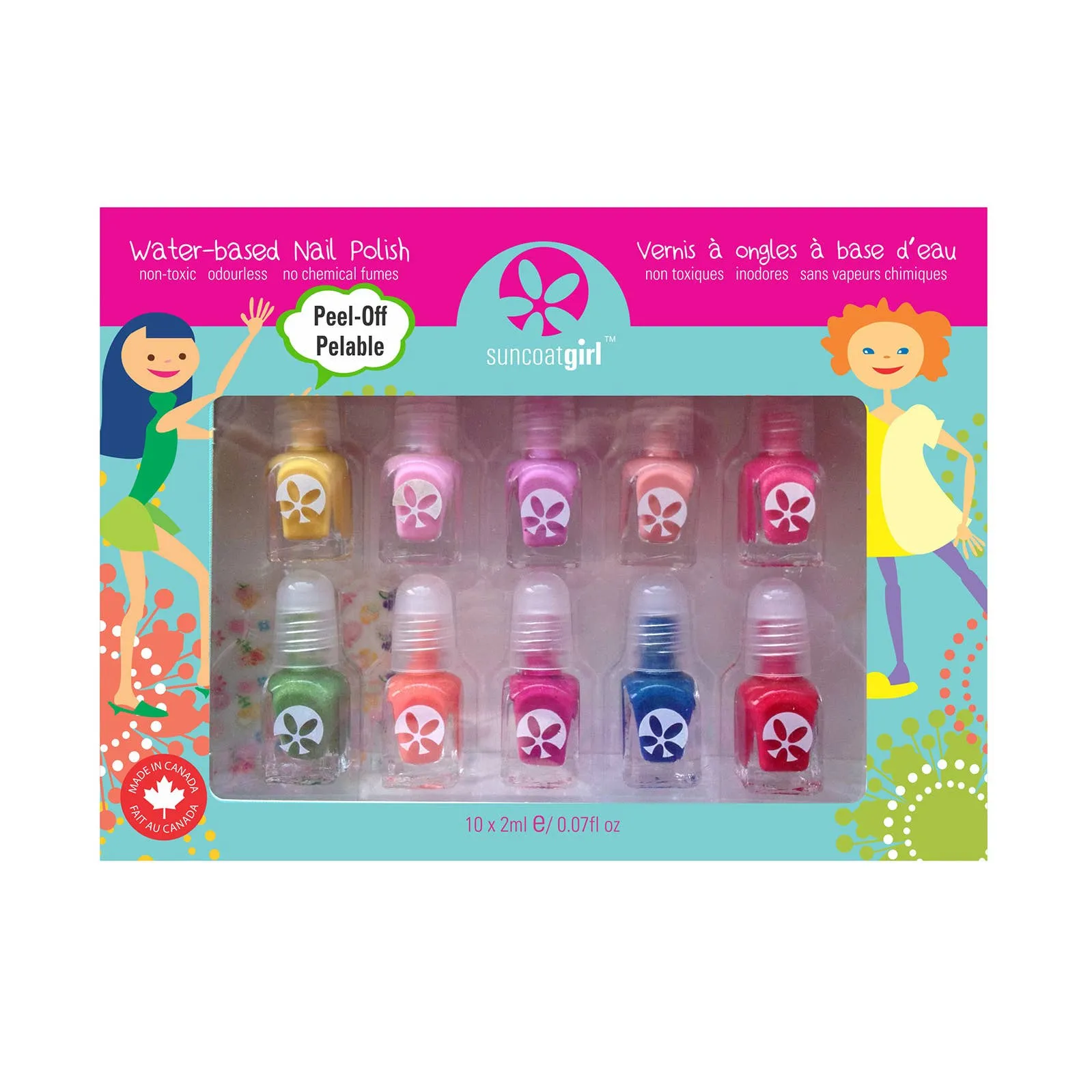 Suncoat Peel-Off Mini Nail Polish Set