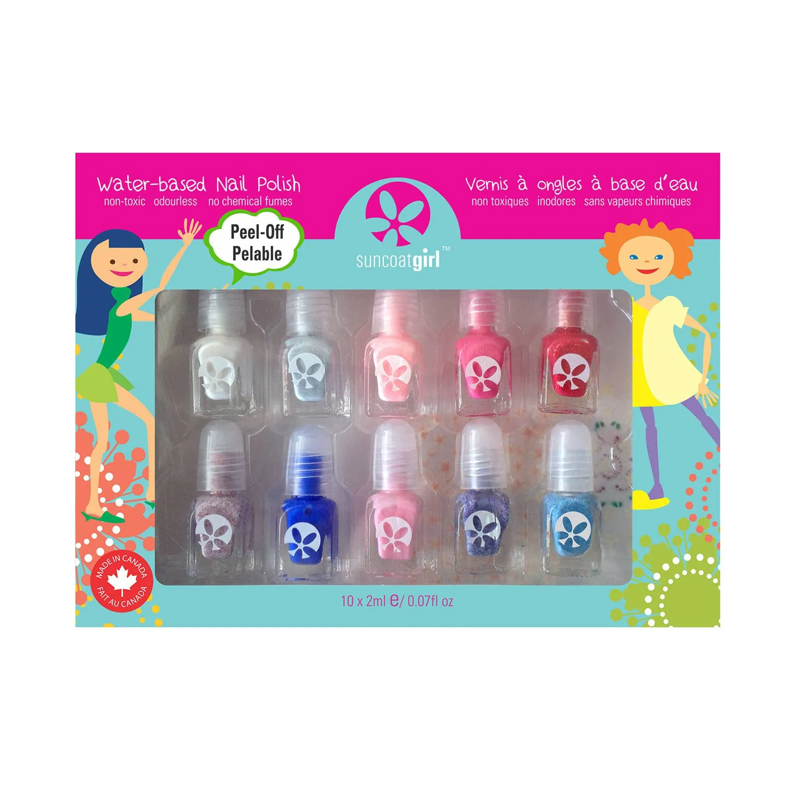 Suncoat Peel-Off Mini Nail Polish Set