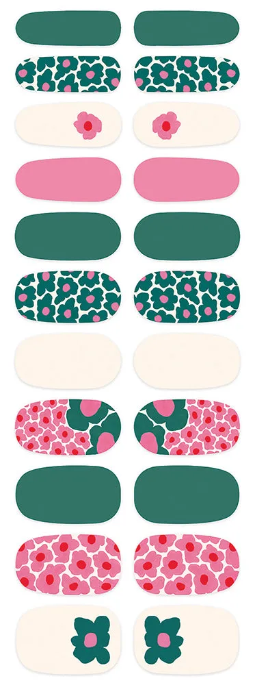Tipsy Flowers Mani Nail Wrap Kit