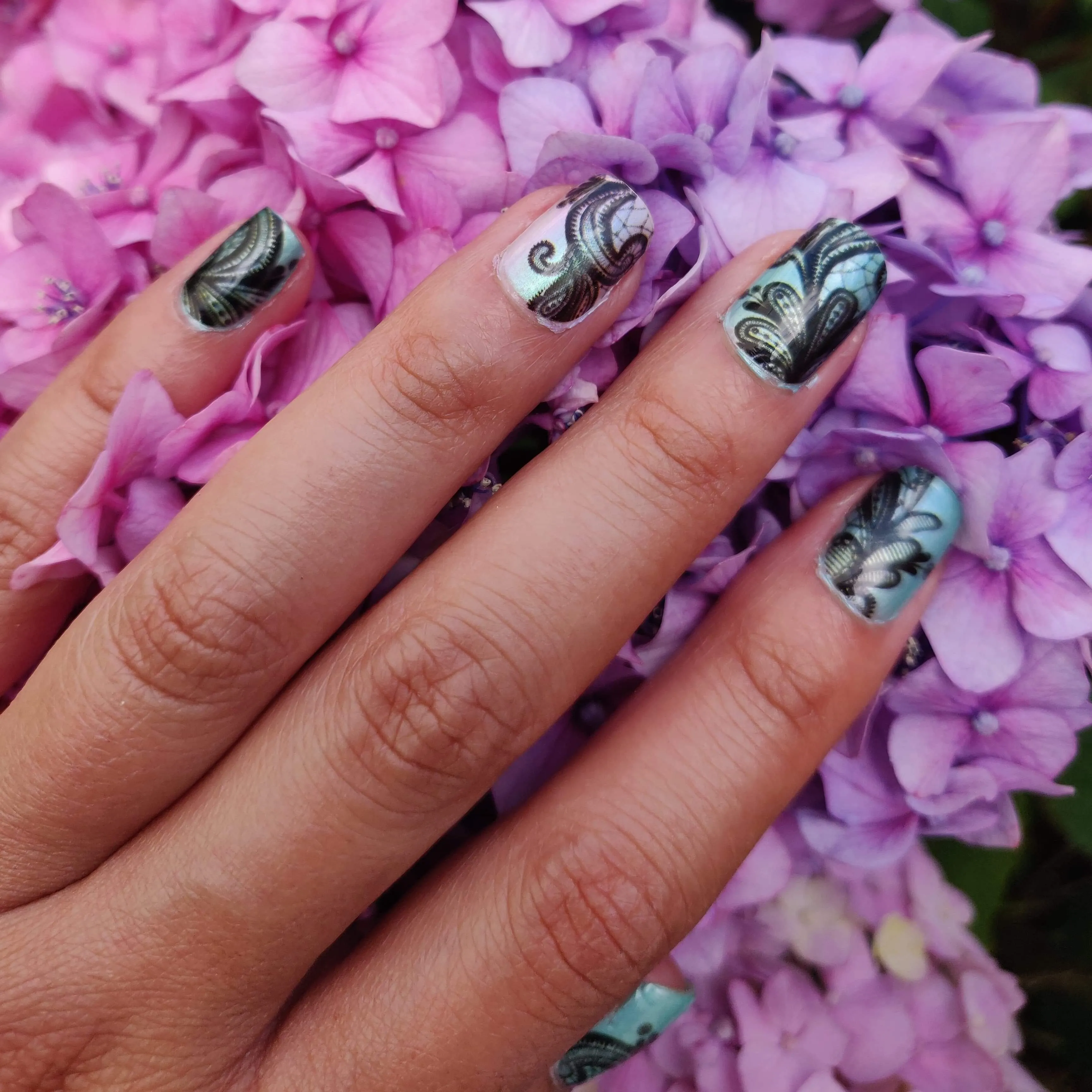 Transparent Lace Nail Wraps