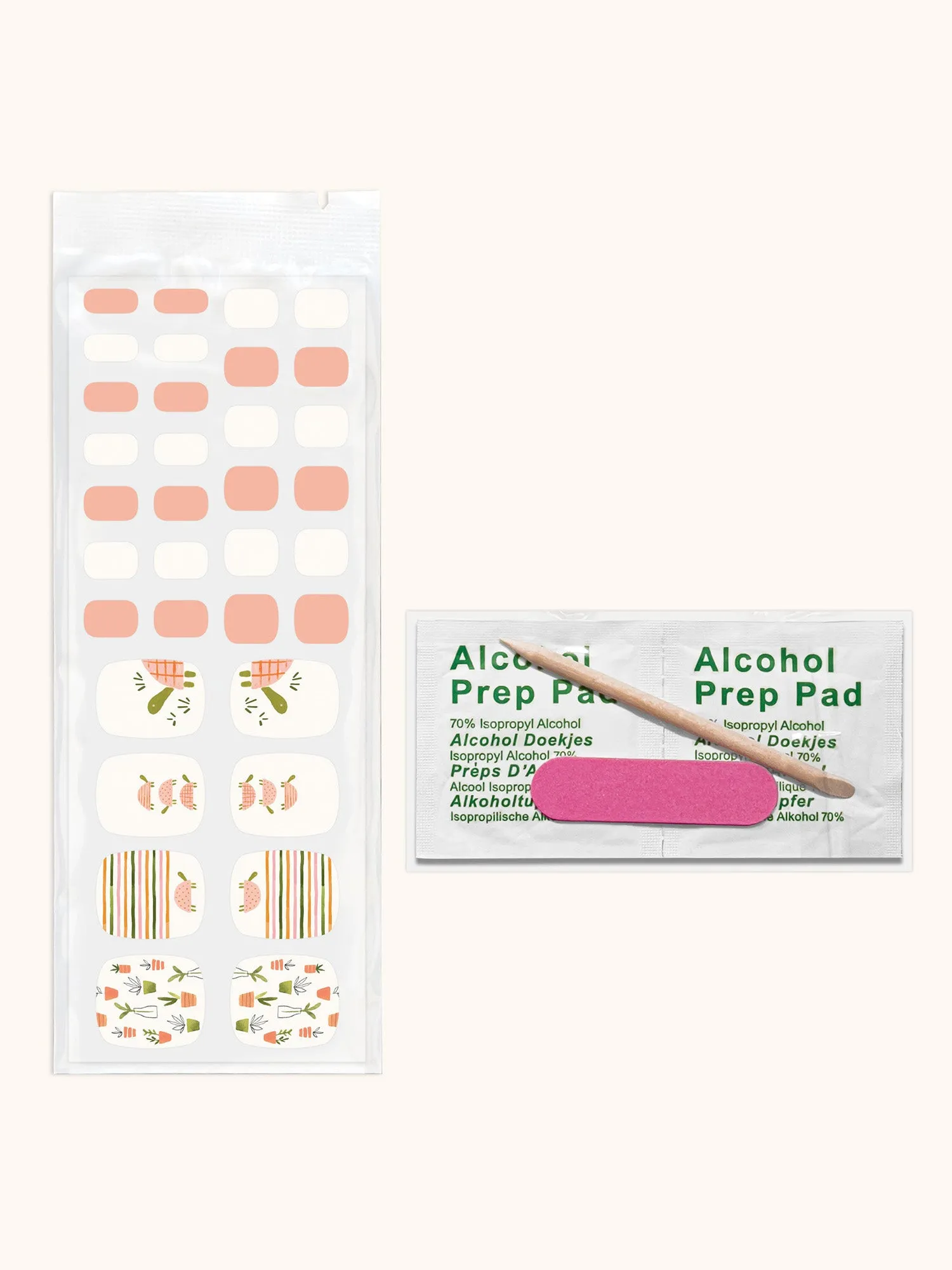 Turtle Garden Pedi Nail Wrap Kit