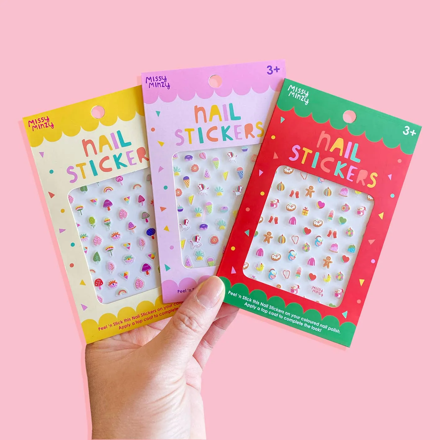 Unicorn and Icecream Nail Stickers