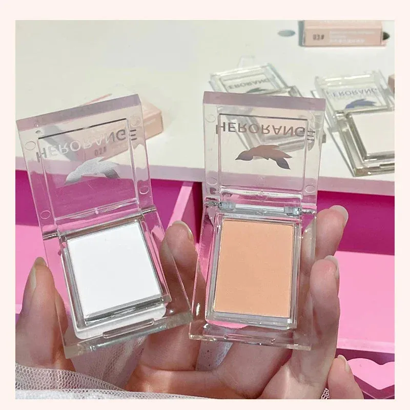 Yeknu Eye Shadow Palettes Monochrome White Jade Highlighter Palette Waterproof Pearly Matte Brighten Lying Silkworm Shimmer Bronzer