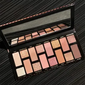 Yeknu Glitter 16 Color Eyeshadow Palette Makeup Long-lasting Matte Eye Shadow Palettes Brighten Eye Cosmetics Women Beauty Earth Color